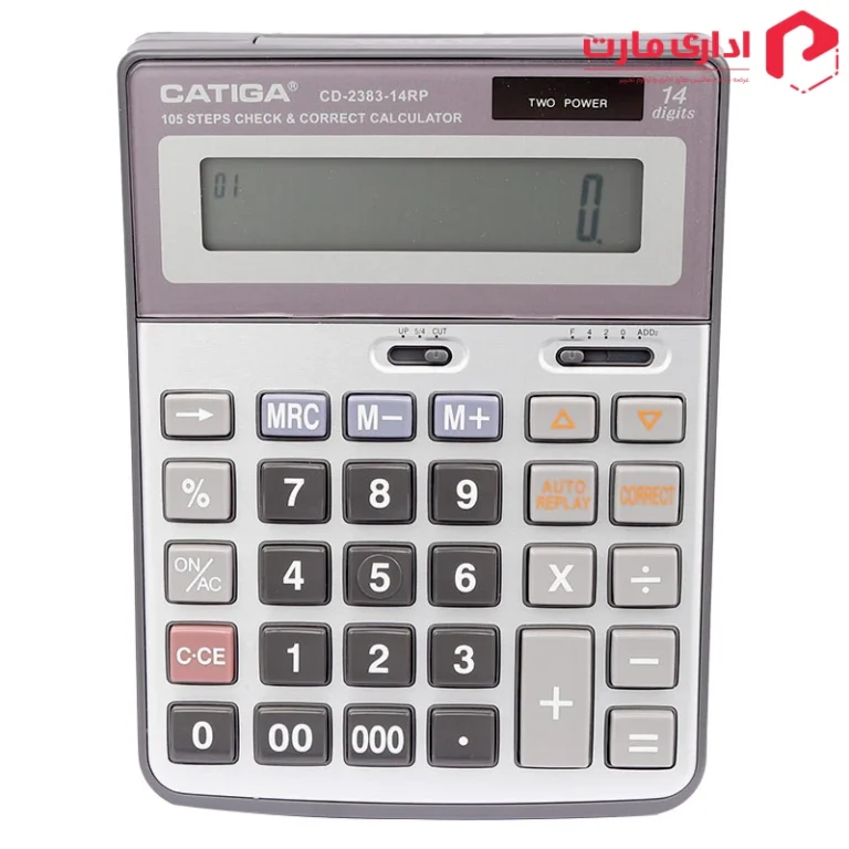 ماشین حساب رومیزی کاتیگا مدل CD-2383-14RP