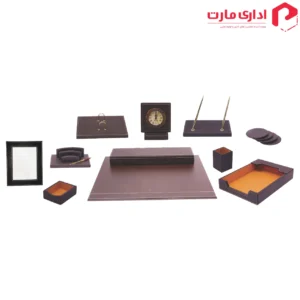 ست رو میزی اداری چرمی 13 تیکه کد 005
