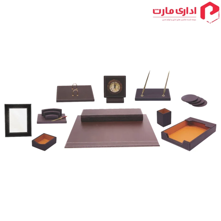 ست رو میزی اداری چرمی 13 تیکه کد 005