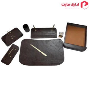 ست رو میزی اداری چرمی 8 تیکه کد 02