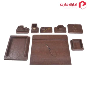 ست لوازم اداری رومیزی طرح پوست ماری کد 410