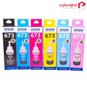 پک جوهر 6 رنگ اپسون مدل T673