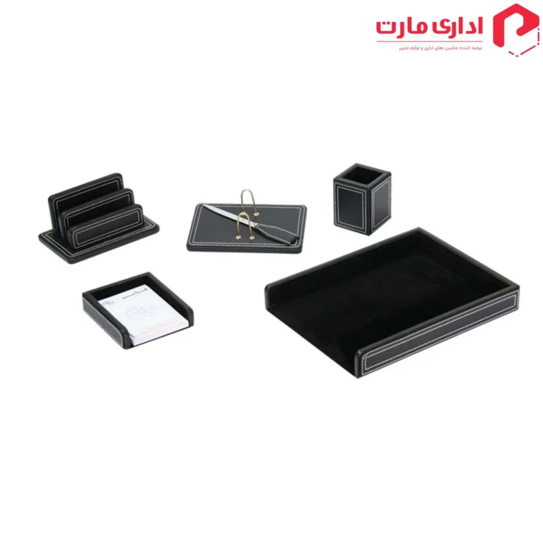 ست رومیزی مدیریتی چرم 6 تیکه قائم کد 606