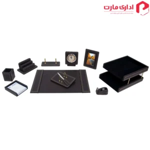 ست رومیزی مدیریتی چرم 12 تیکه قائم کد 612