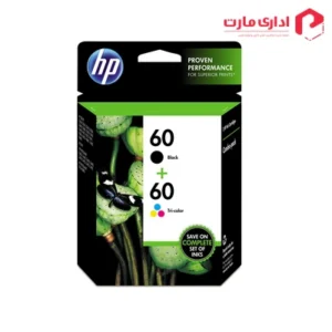 پک کارتریج جوهرافشان مشکی و رنگی اچ پی مدل 60
