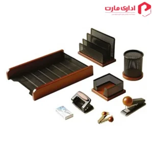 ست رومیزی چوب و فلز 8 تیکه