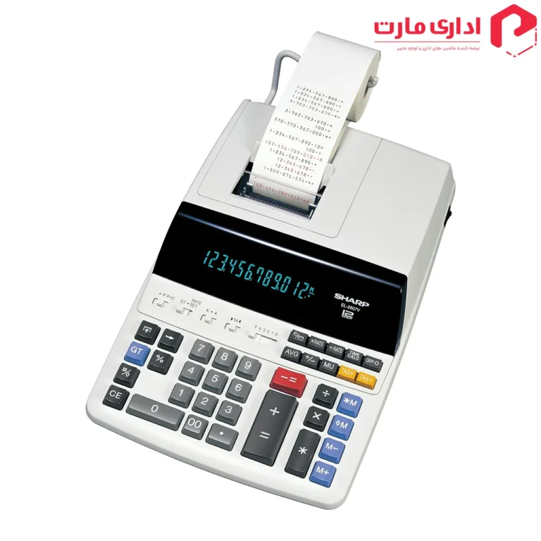 ماشین حساب با چاپگر شارپ مدل EL-2607V